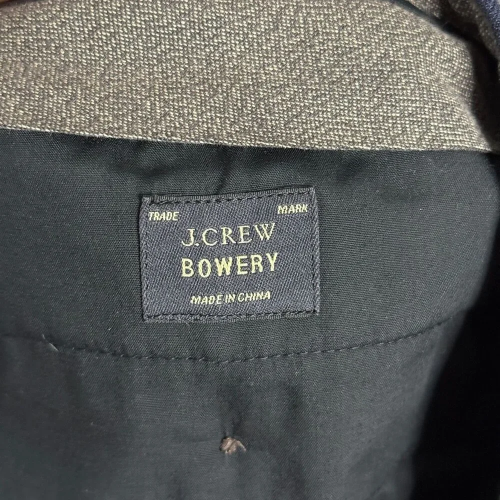 J Crew Dress Pants Mens 34x32 Blue Bowery Slim Fit Wool Slacks Formal